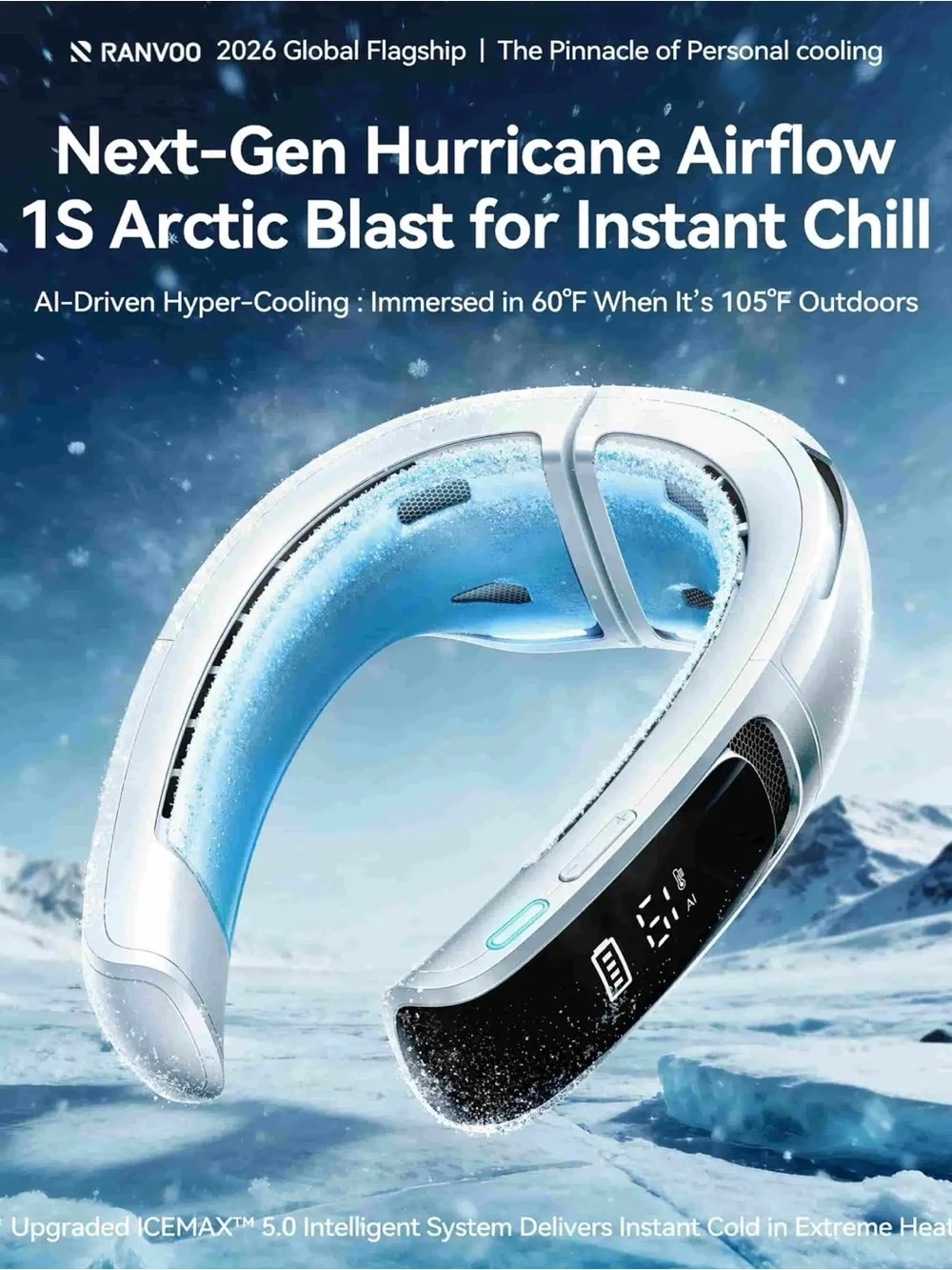 NEW SEALED RANVOO FG7 WEARABLE SMART AIR CONDITIONER FAST SHIPPING